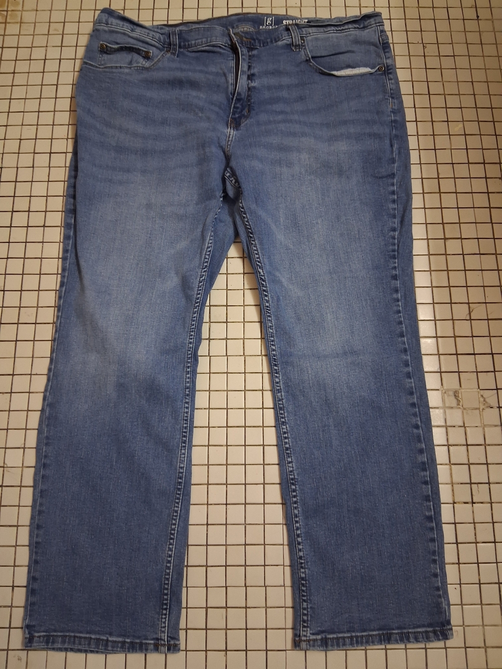 George Straight Fit 40X30 Blue Jeans